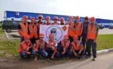 Стройотряд ЧГУ "Проспект 15" заступает на второй месяц работы на трассе "Москва-Санкт-Петербург"