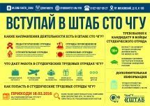 Вступай в Штаб студенческих трудовых отрядов ЧГУ!